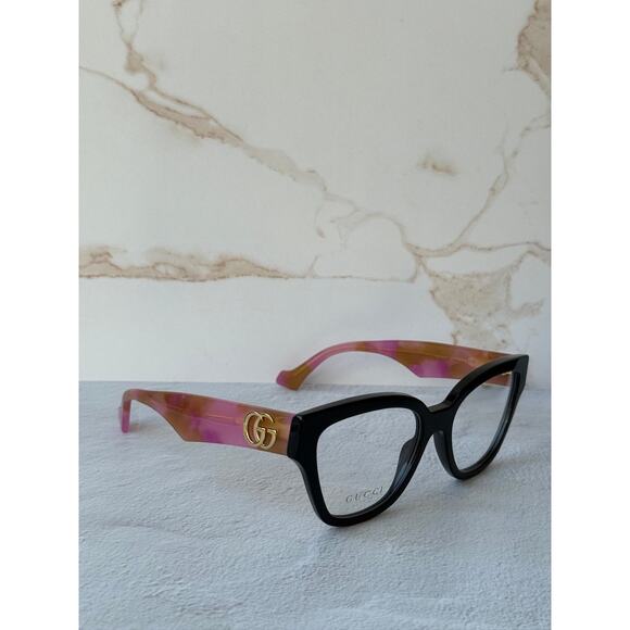 NEW Gucci GG1424O Black Pink Cat Eye Eyeglasses Frames main image 6